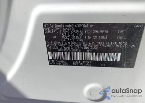 2017 Toyota Rav4 Se from USA, damaged, VIN JTMJFREVXHJ709164